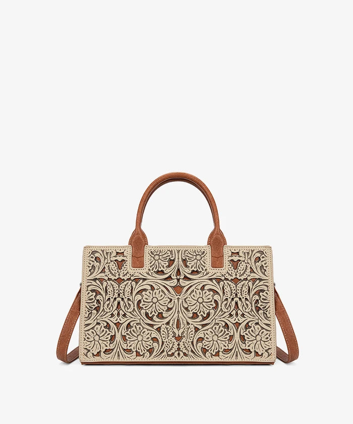 Trinity Ranch Floral Tooled Tote Bag