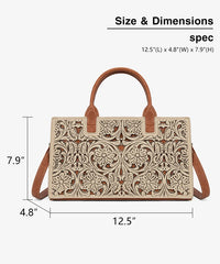 Trinity Ranch Floral Tooled Tote Bag