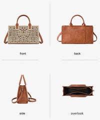 Trinity Ranch Floral Tooled Tote Bag