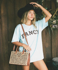 Trinity Ranch Floral Tooled Tote Bag