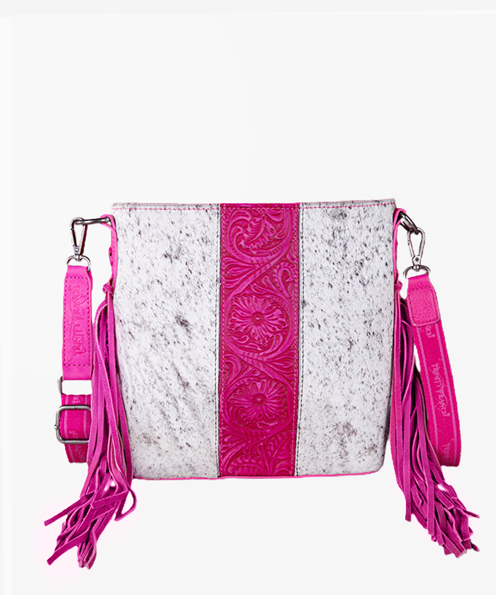 Trinity Ranch Cowhide horsehair Crossbody Bag - Montana West World