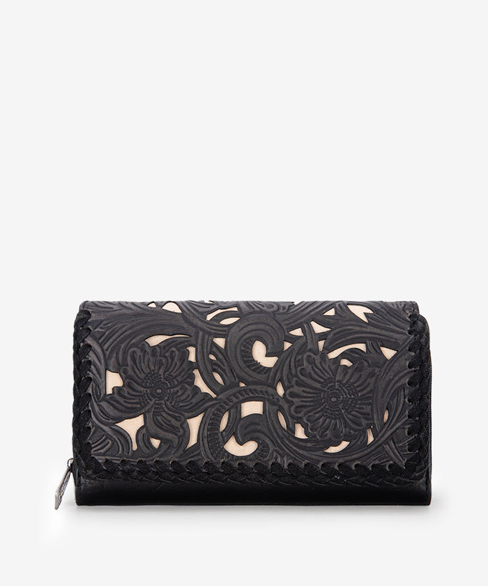 Trinity_Ranch_Tooled_Tote_Carry_Bag_Set_Black