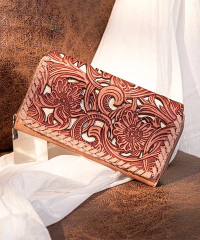 Trinity_Ranch_Floral_Tooled_Bifold_Wallet_Pink