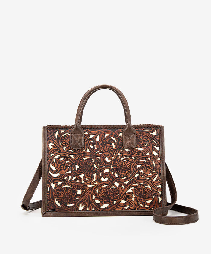 Trinity_Ranch_Floral_Tooled_Tote_Bag_Coffee