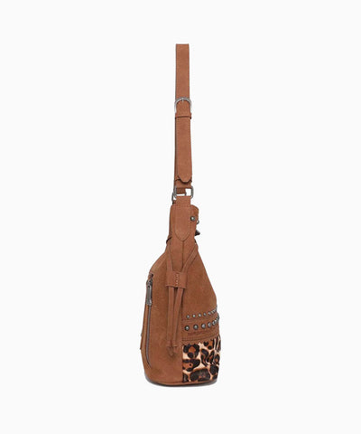 Trinity Ranch Hair-On Cowhide Concealed Carry Hobo - Montana West World