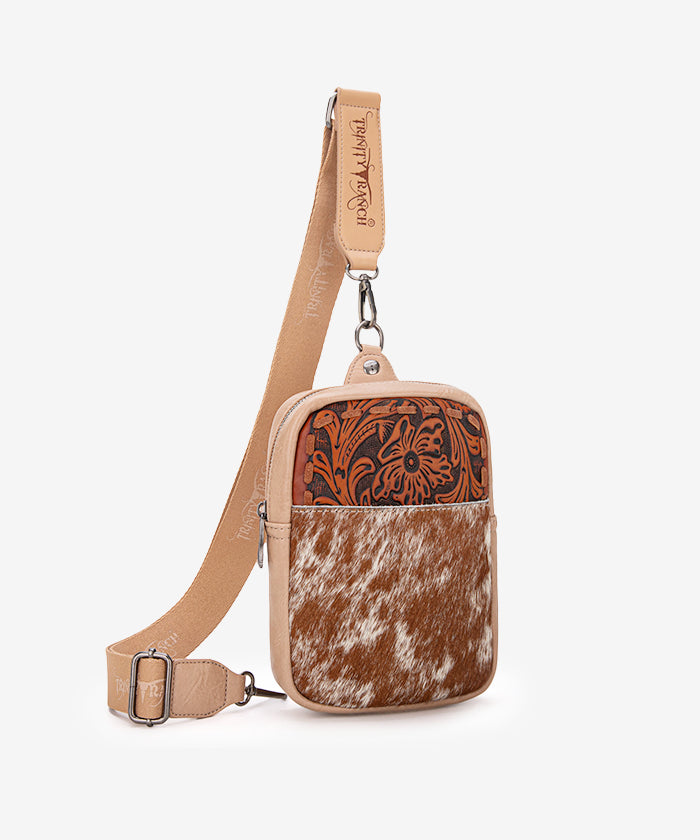 Trinity Ranch Hair-on Cowhide Sling Bag