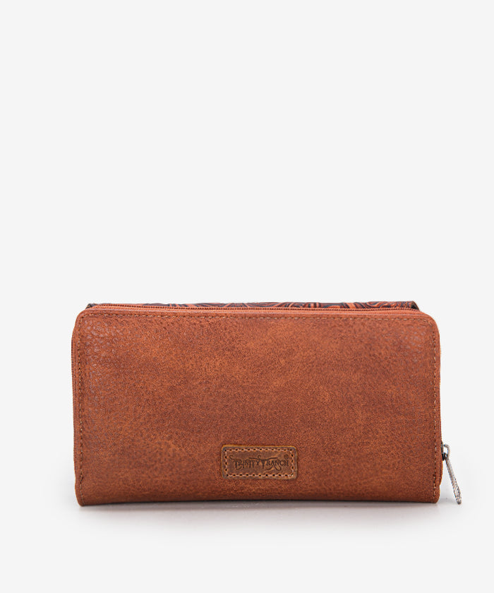 Trinity_Ranch_Tooled_Wallet_Brown