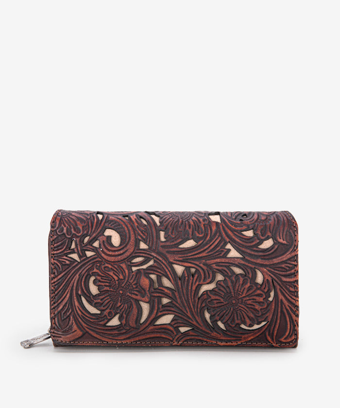 Trinity_Ranch_Tooled_Wallet_Coffee