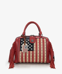 Montana West Liberty Doctor 3-Way Bag – Limited Edition Patriotic Fringe Handbag
