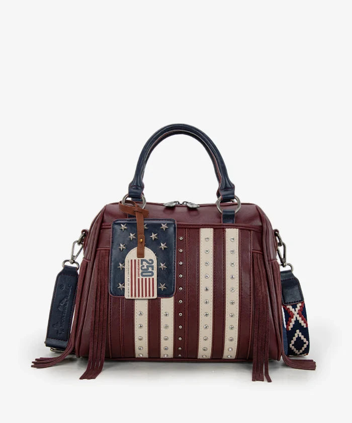 Montana West Liberty Doctor 3-Way Bag – Limited Edition Patriotic Fringe Handbag