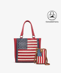 Montana West American Flag Concealed Carry Tote Bag