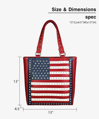 Montana West American Flag Concealed Carry Tote Bag