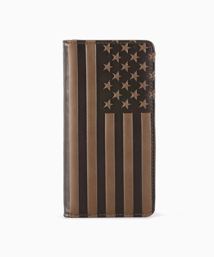 Montana West Vintage Patriotic Men's Bifold Long Wallet - Montana West World