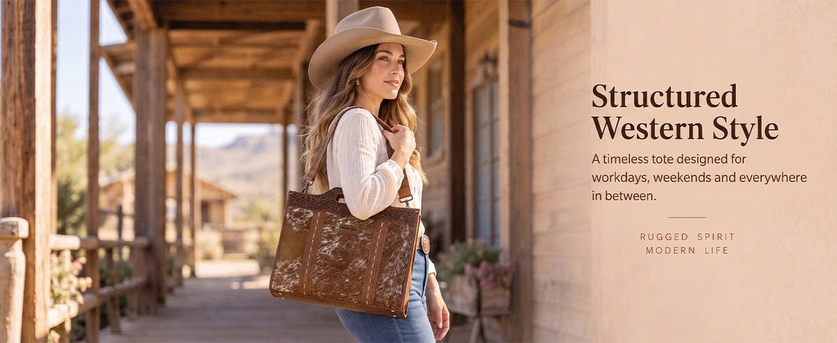 Wrangler Floral Tooled Tote Bag