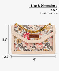 Wrangler Floral Print Chain Crossbody Bag