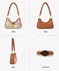 Wrangler Floral Print Braided Hobo Bag