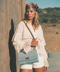 Wrangler Denim Rhinestone Shoulder Bag