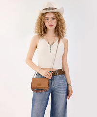 Wrangler Scrunchie Strap Flap Crossbody Bag