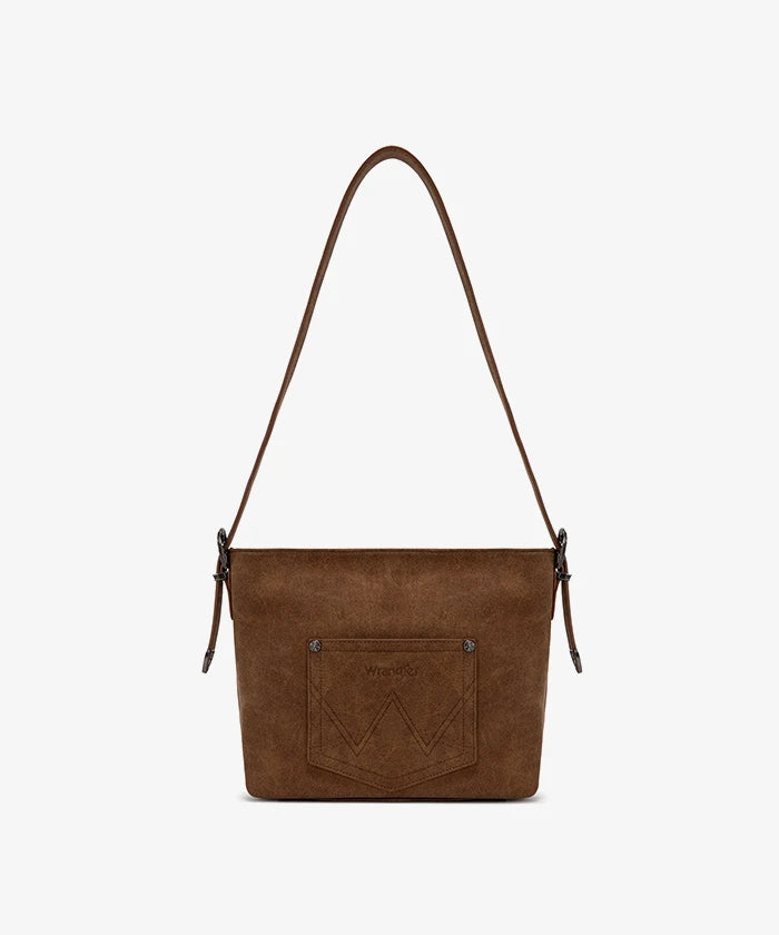  Wrangler Western Floral Scrollwork Shoulder Bag in Brown