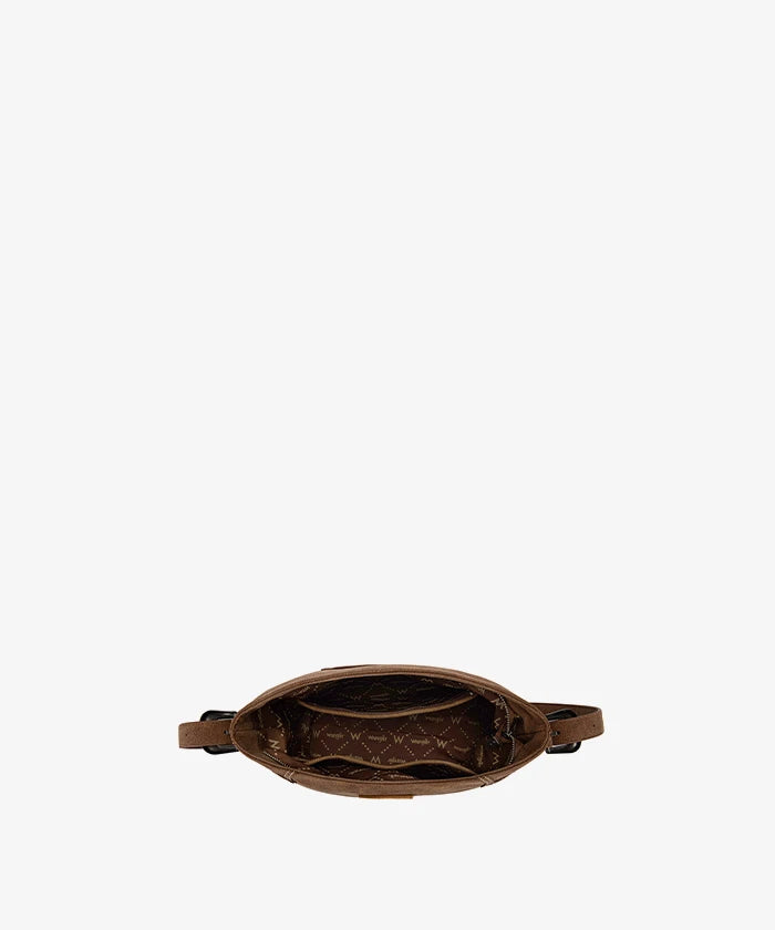  Wrangler Western Floral Scrollwork Shoulder Bag in Brown