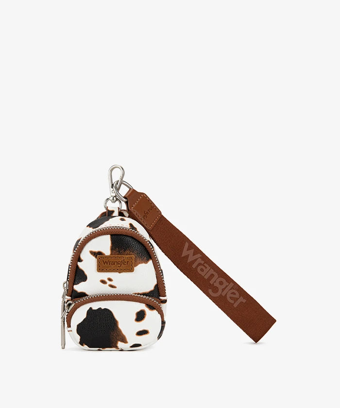 Wrangler mini backpack purse in COW-BR