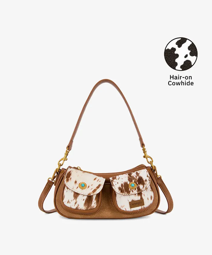 Wrangler Cowhide Pocket Shoulder Bag