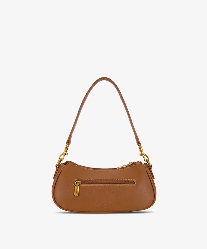 Wrangler Cowhide Pocket Shoulder Bag in BR