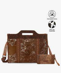 Wrangler Floral Tooled Tote Bag