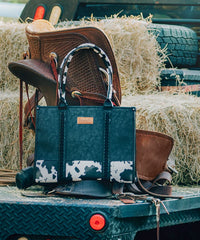 Wrangler Cow Print Wide Tote Bag