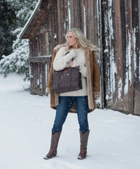 Wrangler Wide Cow Print Tote Bag