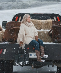 Wrangler Wide Cow Print Tote Bag