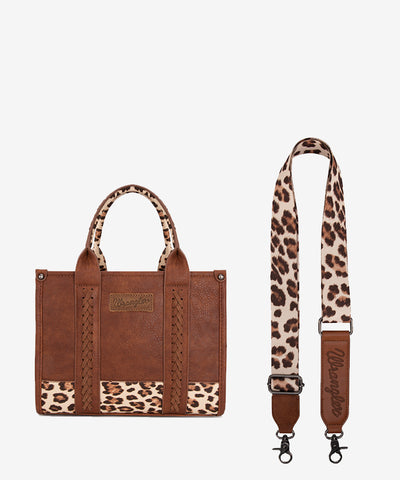 Wrangler Cow Print Crossbody Tote Bag