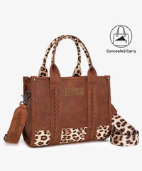 Wrangler Animal Print Concealed Carry Tote Bag