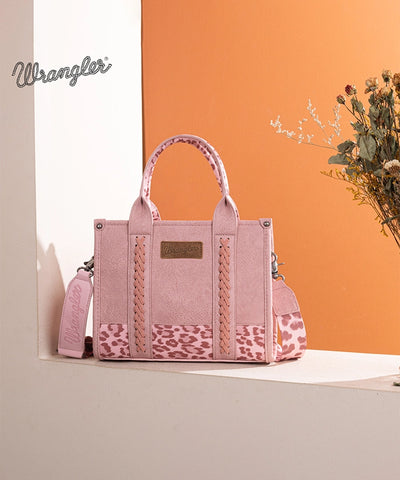 Wrangler Cow Print Crossbody Tote Bag