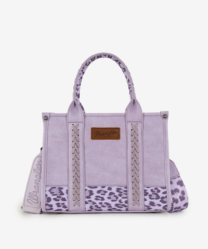 Wrangler Cow Print Crossbody Tote Bag