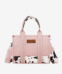 Wrangler Cow Print Crossbody Tote Bag