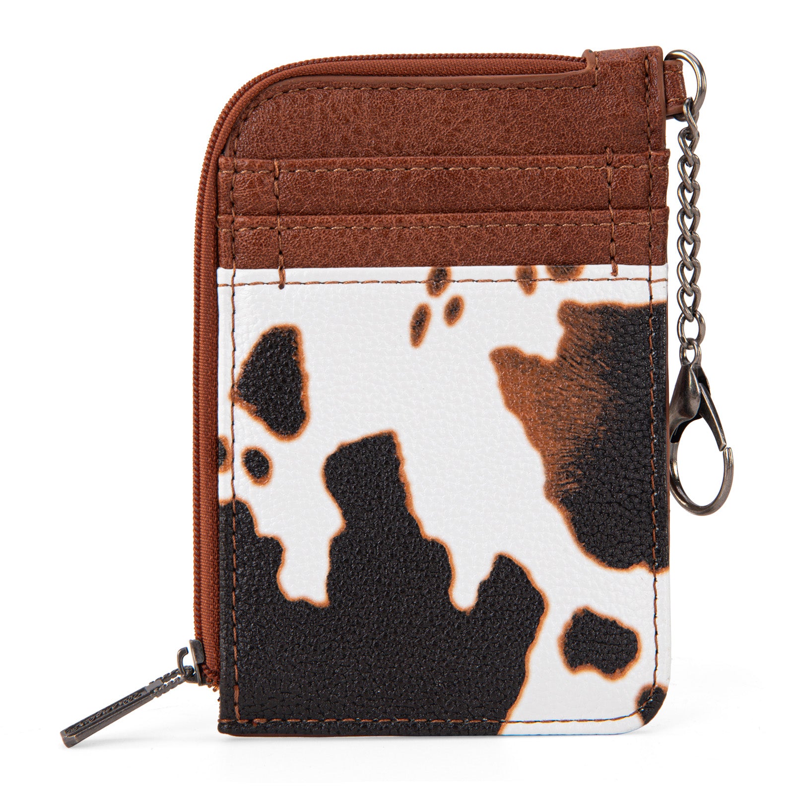 Wrangler Cow Print Mini Zip Card Case - Montana West World