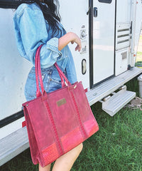 Wrangler Wide Cow Print Tote Bag