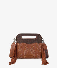 Wrangler Tooled Fringe Crossbody Bag