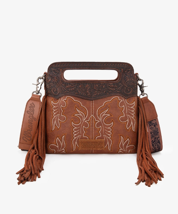 Wrangler_Tooled_Fringe_Crossbody_Bag_Brown