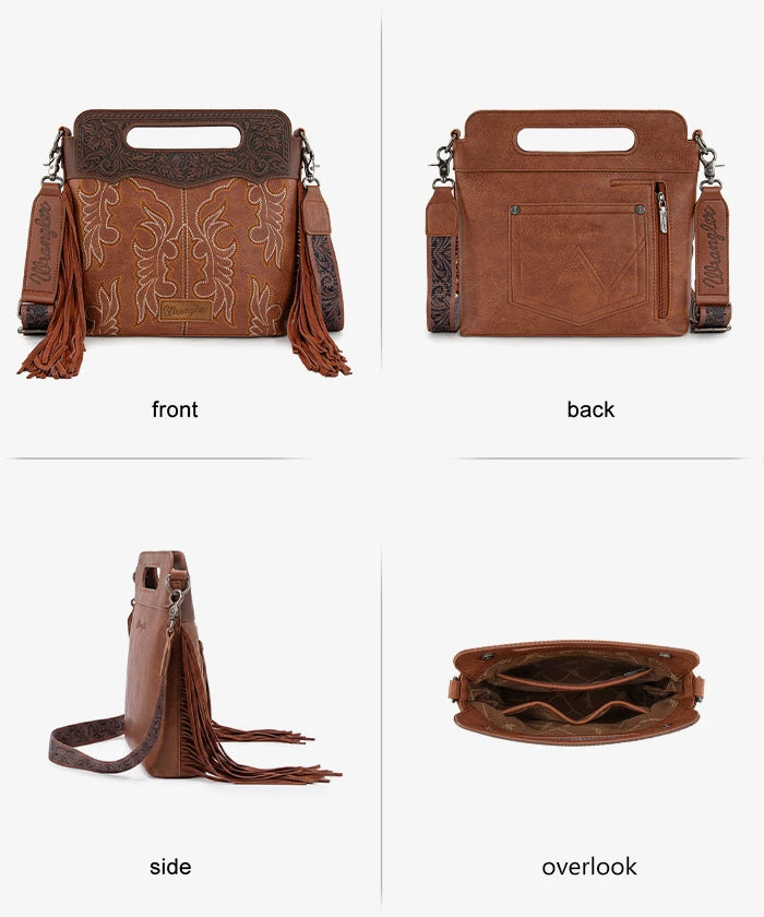 Wrangler Tooled Fringe Crossbody Bag - Montana West – Montana West Wrangler Tooled Fringe Crossbody Bag - Montana West – Montana West