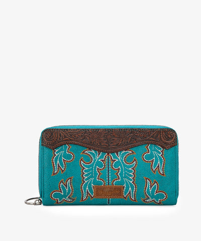 Wrangler_Boot_Stitch_Bifold_Wallet_Turquoise