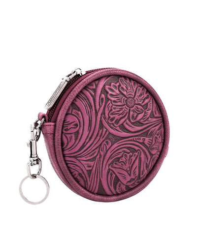 Wrangler_Floral_Tooled_Circular_Coin_Pouch_Purple
