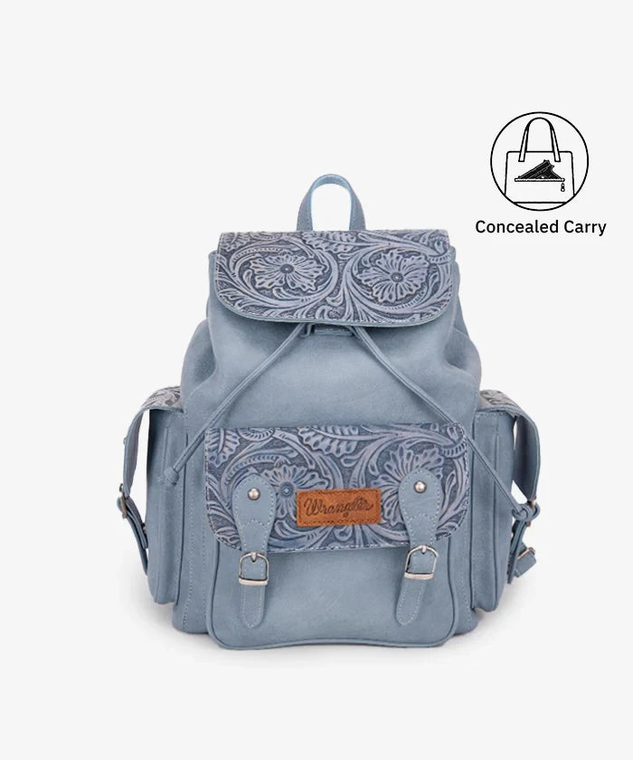Wrangler Floral Tooled Concealed Carry Backpack