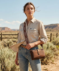 Wrangler Dual Zipper Crossbody Bag