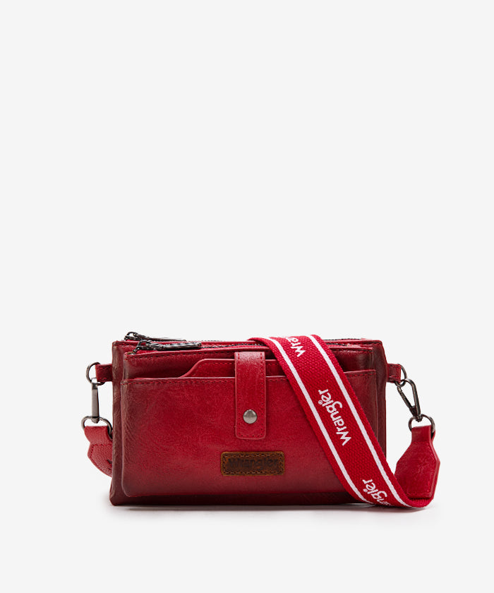Wrangler Dual Zipper Crossbody Bag