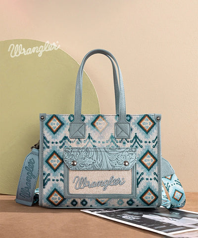 Wrangler Aztec Concealed Carry Canvas Tote Bag Set