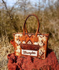Wrangler Aztec Concealed Carry Canvas Tote Bag - Limited Stock
