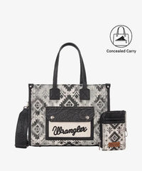 Wrangler Aztec Concealed Carry Canvas Tote Bag Collection