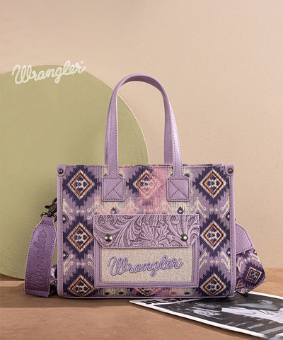 Wrangler Aztec Concealed Carry Canvas Tote Bag